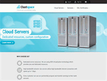 Tablet Screenshot of clustspace.com